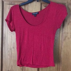 Red crop top
